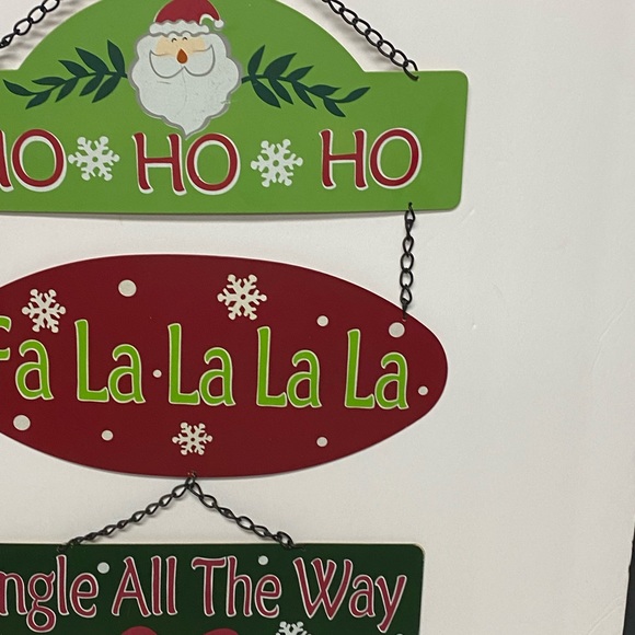 Vintage metal double view wall plaque Autumn /Christmas - Picture 4 of 9